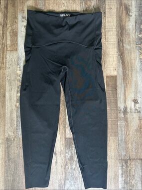 SPANX Kids Black High-Waist Performance Leggings Size XL